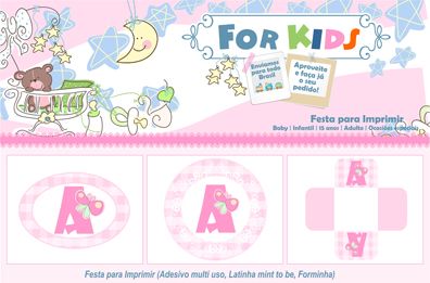 Kit Rosa&Branco